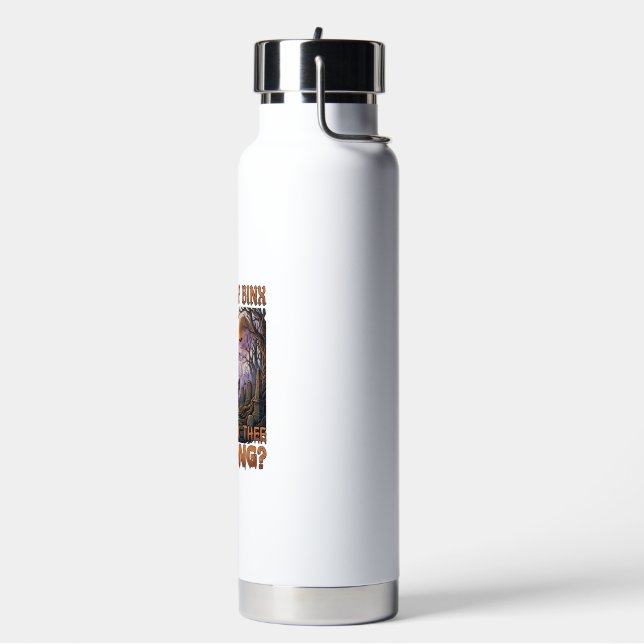 Thackery Binx Black Cat Halloween Graveyard Bats_1 Water Bottle (Left)