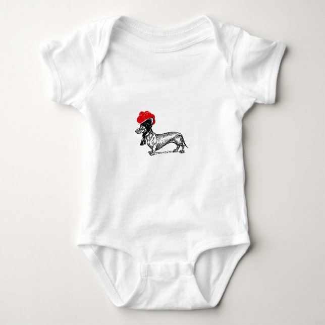 Thackle with bollard baby bodysuit (Front)