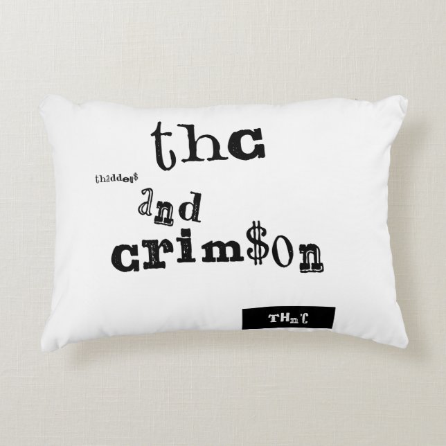 thaddeus & crimson decorative cushion (Front)