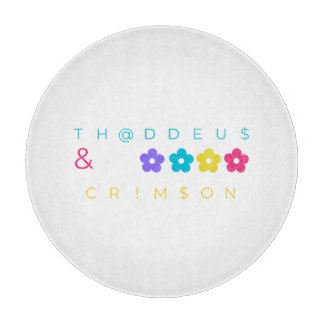 thaddeus & crimson $THCBand Designer Merch Cutting Board
