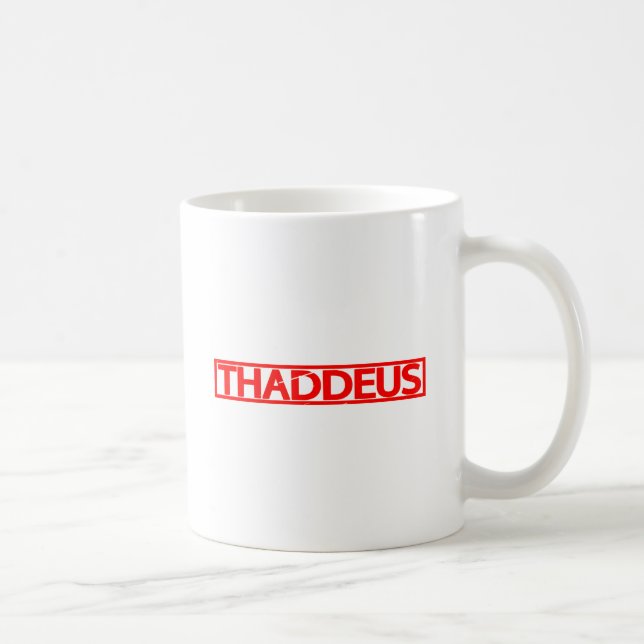 Thaddeus Stamp Coffee Mug (Right)