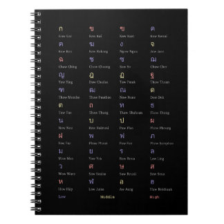 Thai Alphabet Consonant Class Notebook