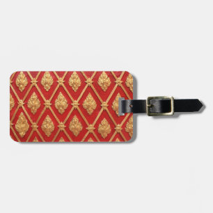 Thai art pattern luggage tag