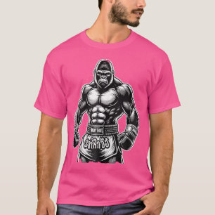 Thai Boxing And Kickboxing Muay Thai Gorilla T-Shirt