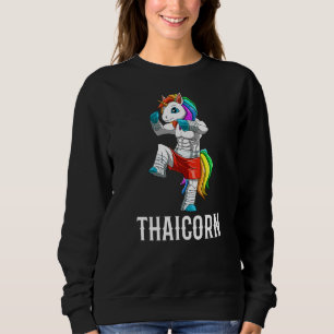 Thai Boxing And Kickboxing Unicorn Cute Muay Thai Sweatshirt