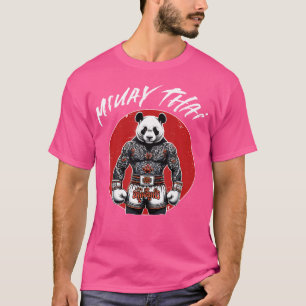 Thai Boxing And Muay Thai Panda T-Shirt
