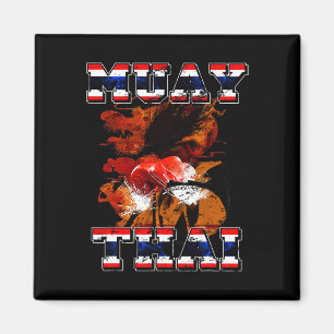 Thai Boxing Fighter Gift Thailand Muay Thai Art Ki Magnet