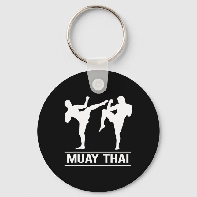 Thai Boxing Kickboxing Mma Fighters Muay Thai  Key Ring (Front)