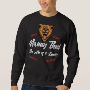 Thai Boxing Kickboxing Muay Thai Bear Sweatshirt