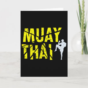 Thai Boxing - Muay Thai Boxer Kickboxing Card
