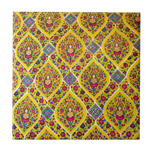 Thai buddha design tile (Front)