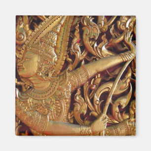 Thai Buddhist Temple Detail Magnet