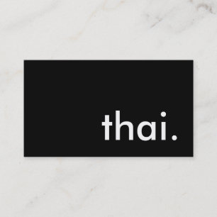 thai. business card