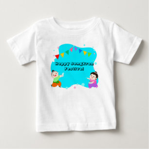 Thai Children on Songkran Day Water Festival Baby T-Shirt