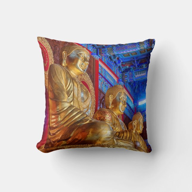 Thai China Buddha Image statue Cushion (Front)