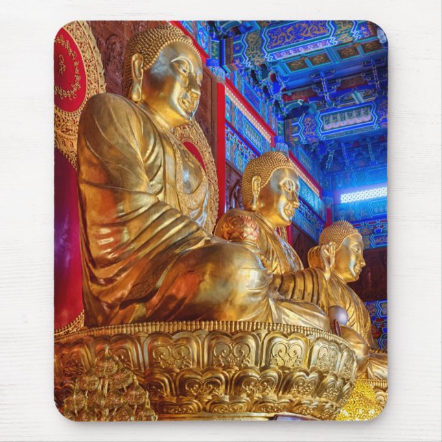 Thai China Buddha Image statue Mouse Mat (Front)