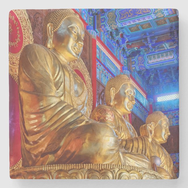 Thai China Buddha Image statue Stone Coaster (Front)