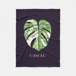 Thai Constellation Monstera Cancer Fleece Blanket