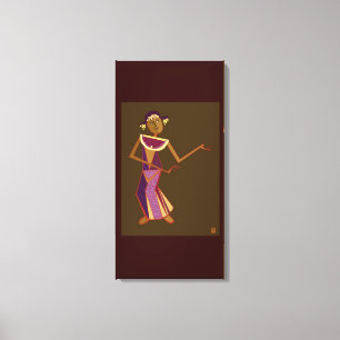 Thai dancer - lady canvas print