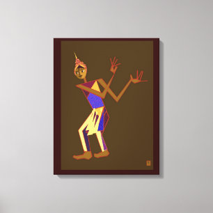 Thai dancer - man canvas print