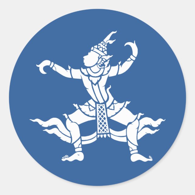Thai Dancer ⚠ Thailand Sign ⚠ Classic Round Sticker (Front)