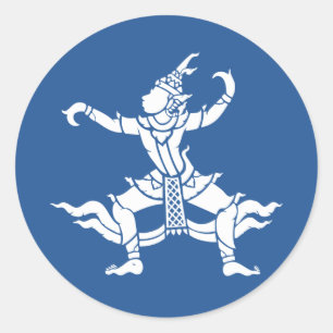 Thai Dancer ⚠ Thailand Sign ⚠ Classic Round Sticker
