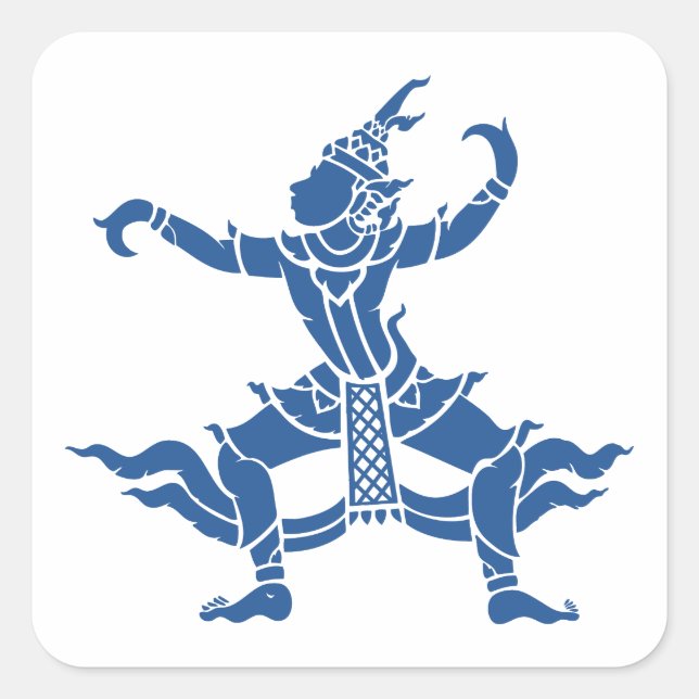 Thai Dancer ⚠ Thailand Sign ⚠ Square Sticker (Front)