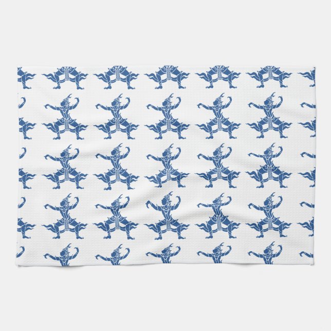 Thai Dancer ⚠ Thailand Sign ⚠ Tea Towel (Horizontal)