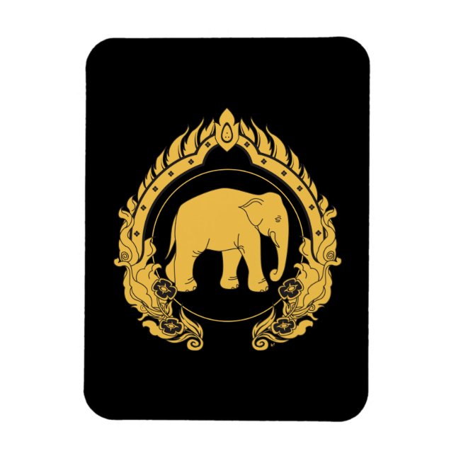 Thai Elephant Magnet (Vertical)