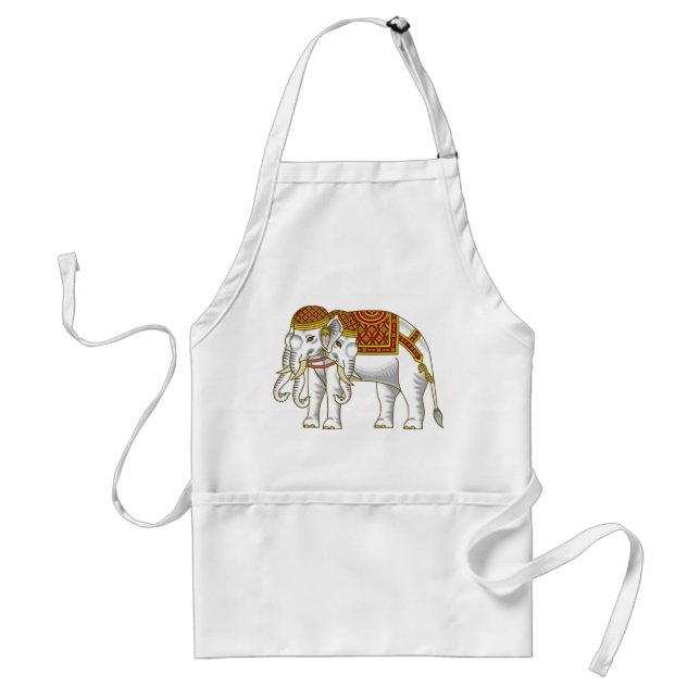 Thai Erawan White Elephant Standard Apron (Front)