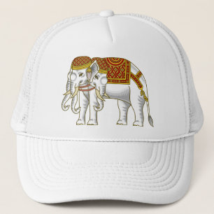 Thai Erawan White Elephant Trucker Hat
