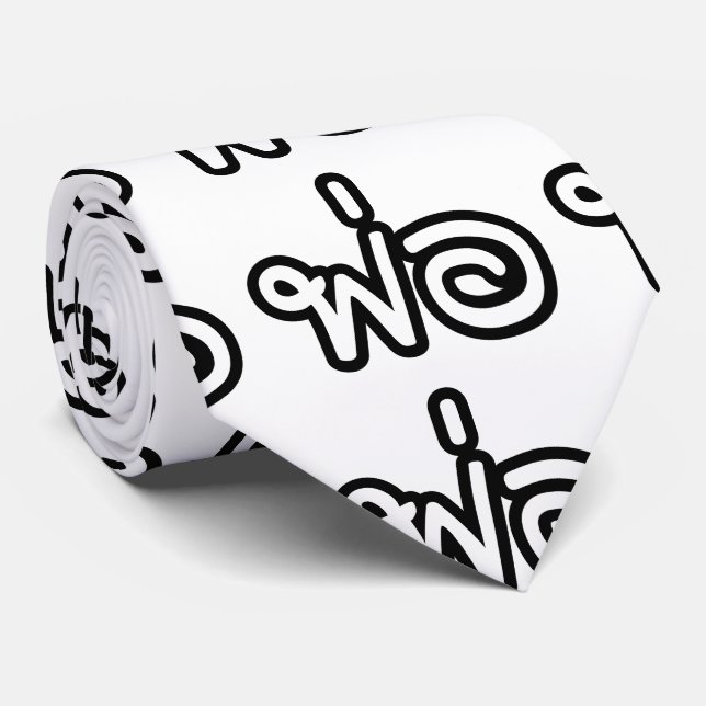 Thai Father - พ่อ / Phaw - Thai Language Script Tie (Rolled)