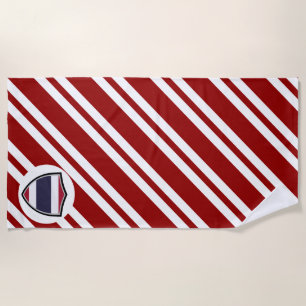 Thai flag beach towel