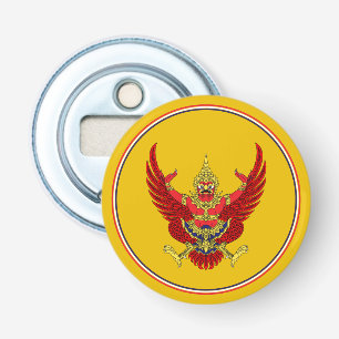 Thai Flag Bottle Opener, Thailand Emblem / Gold Opener