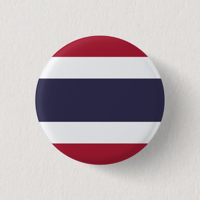 Thai Flag, Flag of Thailand 3 Cm Round Badge (Front)