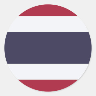 Thai Flag, Flag of Thailand Classic Round Sticker