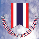 Thai Flag & Party Thailand Banners / Weddings<br><div class="desc">Bunting / Party Flags: Thailand & Thai Flag party fashion - weddings,  birhday,  celebrations - love my country,  travel,  national patriots / sports fans</div>