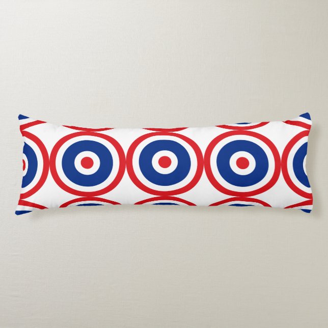 Thai Flag Roundel Target Body Cushion (Front)