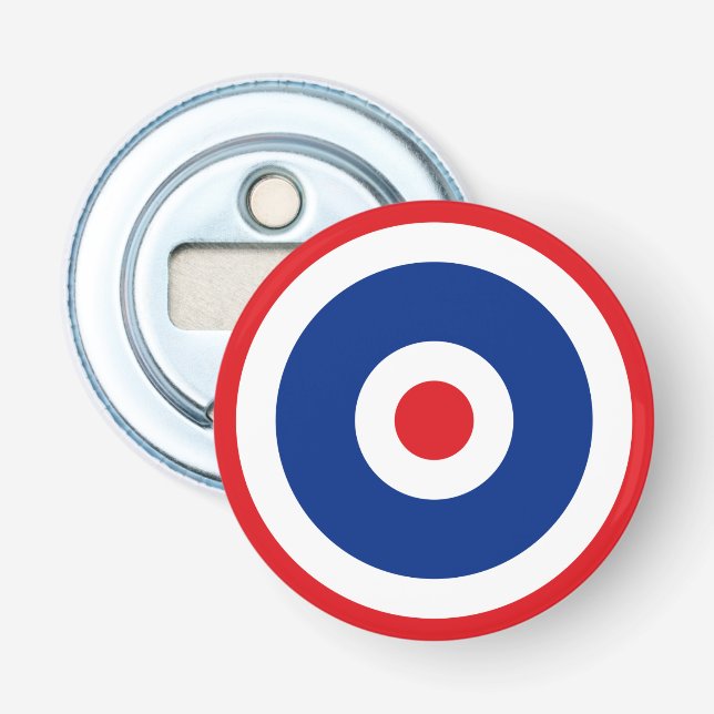 Thai Flag Roundel Target Bottle Opener (Front)