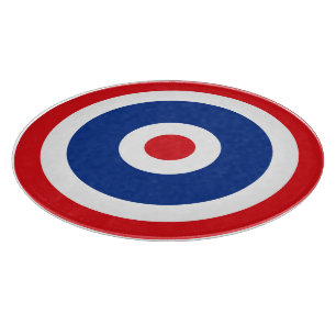 Thai Flag Roundel Target Cutting Board