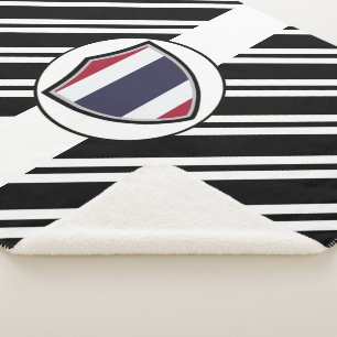 Thai flag Sherpa Blanket