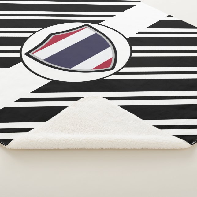 Thai flag Sherpa Blanket (3/4)