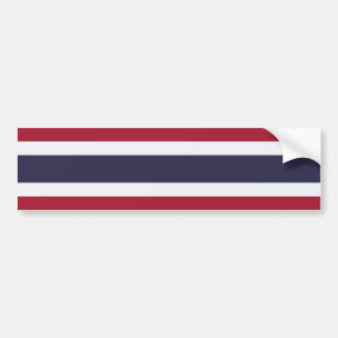 Thai Flag (Thailand) Bumper Sticker