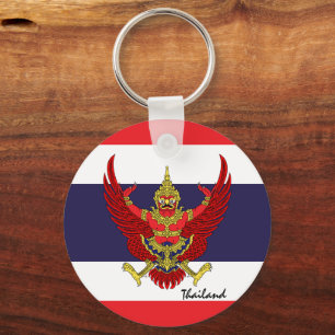 Thai Flag & Thailand holiday, patriots / sports Key Ring