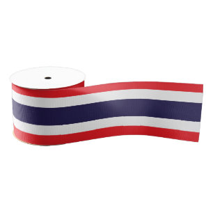 Thai Flag & Thailand travel, holiday/sports Grosgrain Ribbon