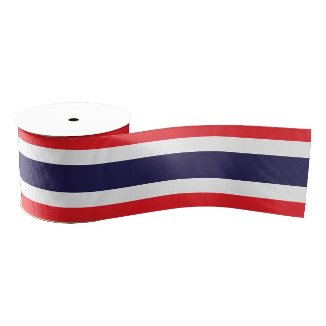 Thai Flag & Thailand travel, holiday/sports Grosgrain Ribbon (Spool)