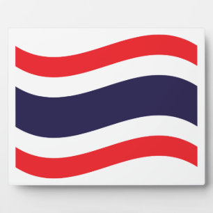 Thai Flag Wave Plaque