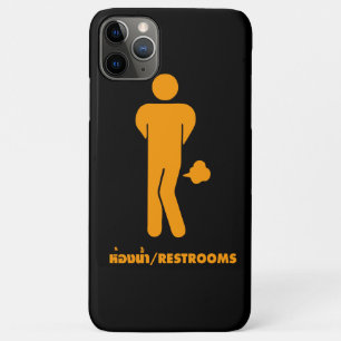 THAI FOOD CAN BE SPICY ⚠ Funny Sign : Restrooms ⚠ iPhone 11 Pro Max Case