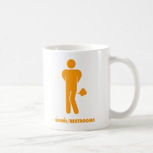 THAI FOOD CAN BE SPICY ⚠ Funny Sign : Restrooms ⚠ Coffee Mug
