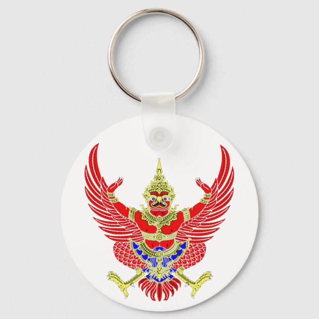 THAI GARUDA - KROOTH - SANSKRIT KEY RING (Front)